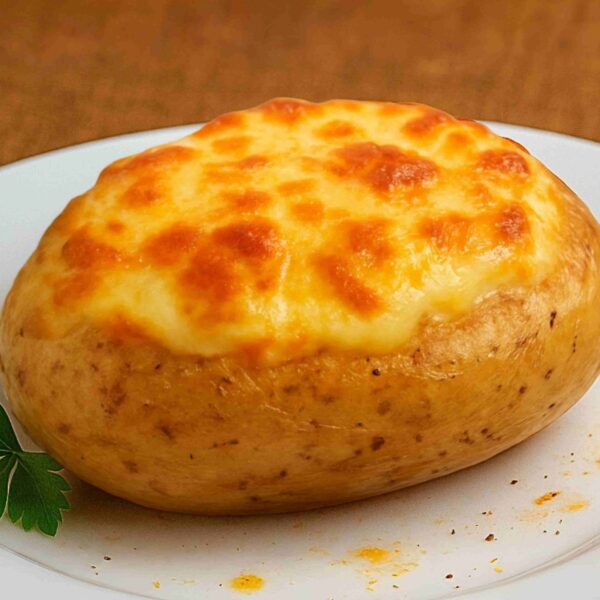 Batata Assada Recheada com Queijos