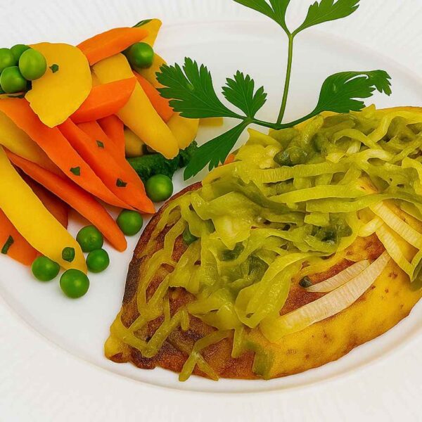 Filé de Saint Peter com Alho Poró e Panachê de Legumes